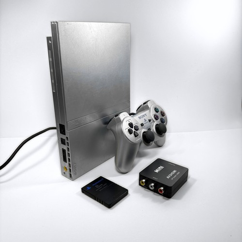 Console ps2 slim argento - console,