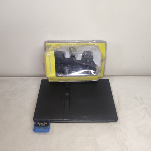 Playstation2 slim console - slim, nera