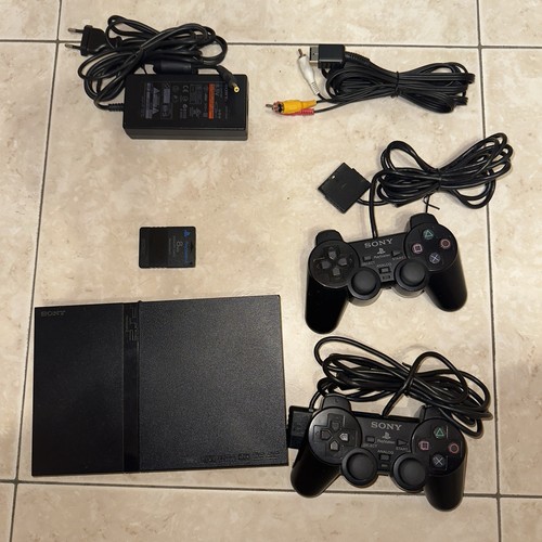 Sony ps2 slim console black - slim,