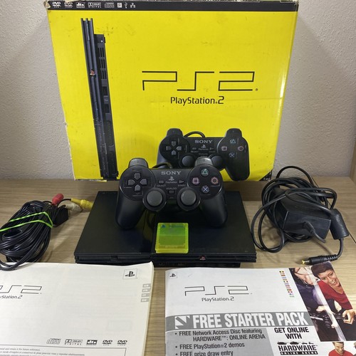Ps2 slim nera scph 70004 - ps2,