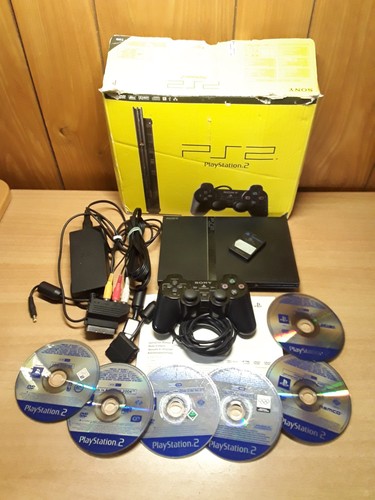 Console ps2 slim scph 75004 - ps2,